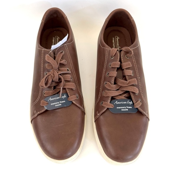 American Eagle Drew Ox Lace-up Memory Foam Sneaker Shoes,Mocha Brown,Size 12,NWT - Picture 3 of 9